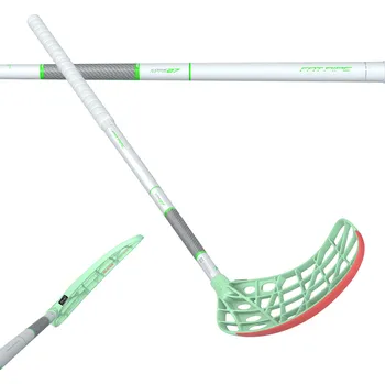 Míčový sport Fat Pipe CORE 27 LOW KICK CTRL SLICKS FH2 LTD. Florbalová hokejka bílá / zelená, Pravá (pravá ruka dole), 96cm (=106cm)