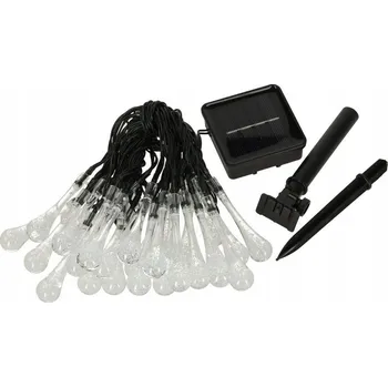 Venkovní osvětlení Solární zahradní lampy rampouchy 6,5m 30LED teplá bílá vysoká kvalita