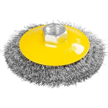 Brusný papír Strend Pro 253110 Kartáč Strend Pro CCB-504 100 mm, okružní, miskový, vlnitý, M14x2, drát 0.3 mm