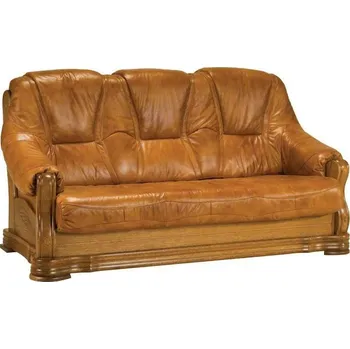 Sedací souprava PYKA Kožený trojsed Sonia rozkládací Dřevo: Pyka nohy, Hlavní látka: kůže S16