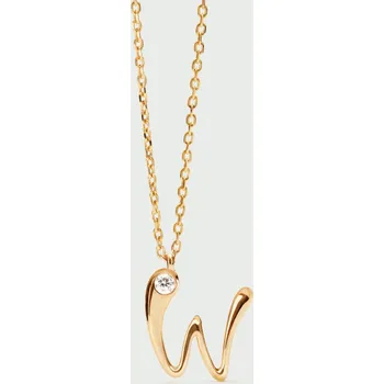 Náhrdelník PDPAOLA Zlatý náhrdelník s iniciálem W