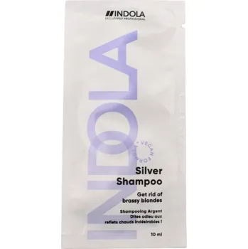 Šampon Indola Silver Shampoo Vegan fialový šampon pro blond vlasy 10 ml