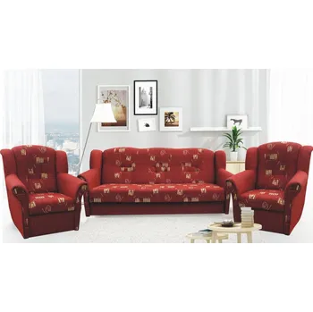 Sedací souprava FALCO Sedací souprava Krista 3+1+1 bordo