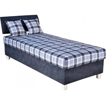 Nábytek BLANAŘ Čalouněná postel Tesla 90x200 modrá