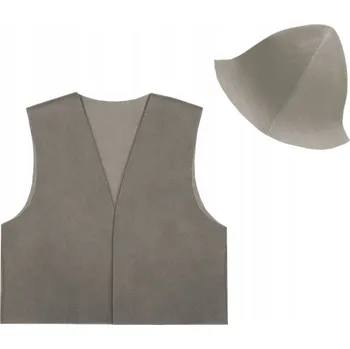 Karnevalový kostým KOSTÝM PASTÝŘ KOSTÝM PASTÝŘE NA VÁNOČNÍ HRY VESTA ČEPICE ŠEDÁ 116-140