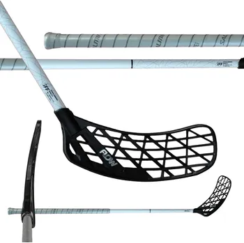 Florbal Salming FLOW ULTRALITE F27 Grey/Black Florbalová hůl šedá / černá, Pravá (pravá ruka dole), 100cm (=110cm)