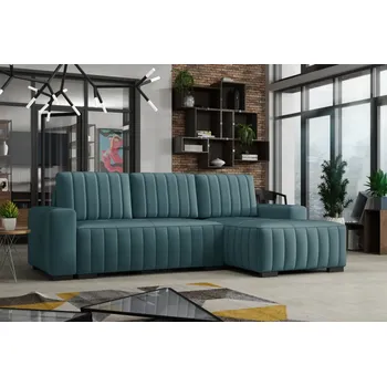 Sedací souprava FALCO Rohová sedací souprava Hugo pravá tyrkysová