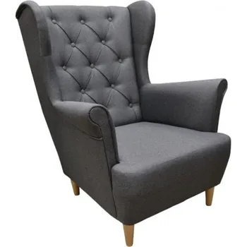 Křeslo FALCO Křeslo ušák Reunion malmo tmavě šedý