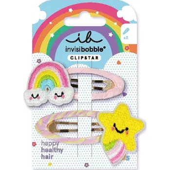 Invisibobble Kids Clipstar Happy Sky sponečky do vlasů pro malé parádnice 2 ks, Happy Sky