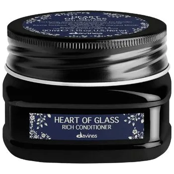 Davines Heart of Glass Rich Conditioner kondicioner pro přírodní a chemicky ošetřené blond vlasy 90 ml