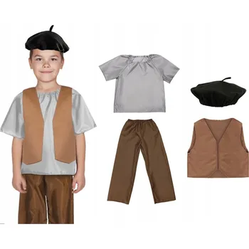 Karnevalový kostým KOSTÝM DĚDEK KOSTÝM DEN DĚDEČKŮ PŘEDSTAVENÍ SADA STAŘÍK 134-140