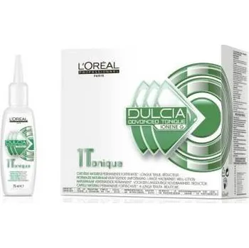 Stylingový přípravek L'Oréal Professionnel Dulcia Advanced Tonique trvalá ondulace 12 x 75 ml, 1 - normální přírodní vlasy, poškozená krabička