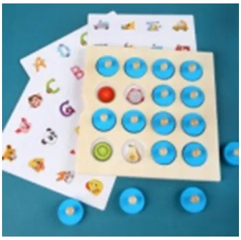 Obraz Puzzle dřevěné, pexeso, desková hra + 4 karty, kvalitní provedení