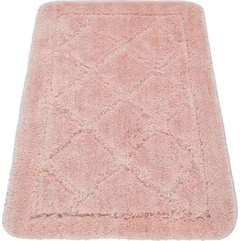 Koupelnová předložka KOUPELNOVÁ PŘEDLOŽKA RŮŽOVÁ PROTISKLUZOVÁ 50x80cm MĚKKÁ CHLUPATÁ SAVÁ