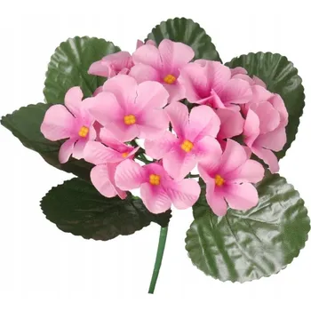 umělá květina UMĚLÉ KVĚTINY JAKO ŽIVÉ FIALKA FIALKY VYSOKÁ KVALITA 20 CM