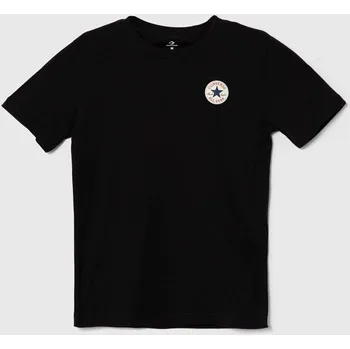 Chlapecké tričko Dětské bavlněné tričko Converse 9C9506 černá 99X, vel. 122-128