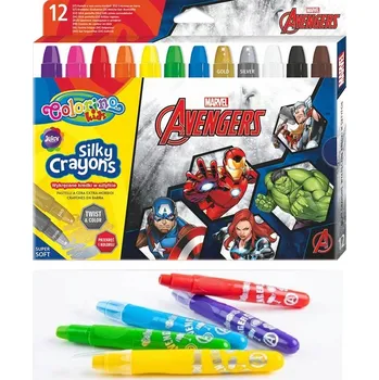 Pastelka Patio Pastelky vytahovatelné Colorino Kids Avengers 12 barev