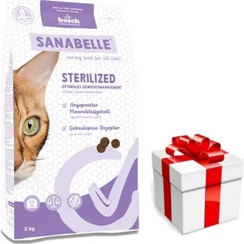 Krmivo pro kočku BOSCH Sanabelle Sterilized 8kg + překvapení pro kočku GRATIS