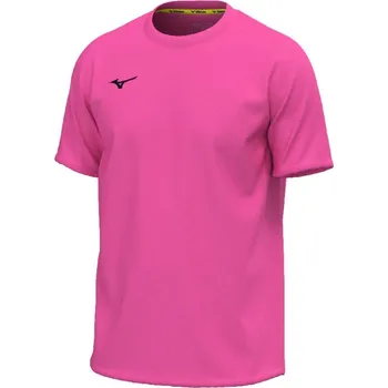 Pánské tričko Mizuno Training Tee Jr Dětské tričko 128 cm, neonově růžová