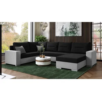 Sedací souprava FALCO Sedací souprava do U Nikolas Lux šedá