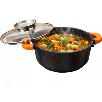 Hrnec Hrnec s víkem na vaření a pečení Granitový 20 cm 2,1 l