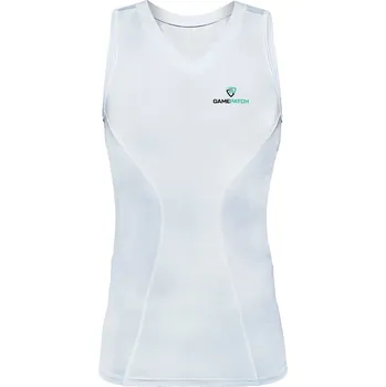 Game Patch Sleeveless compression shirt Kompresní tričko L, bílá