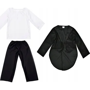 Karnevalový kostým SLAVNOSTNÍ OBLEK KALHOTY FRAK HALENKA 98-110 3 díly