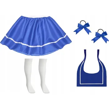 Karnevalový kostým KOSTÝM OUTFIT SUKNĚ BÍLO-MODRÁ 122-134