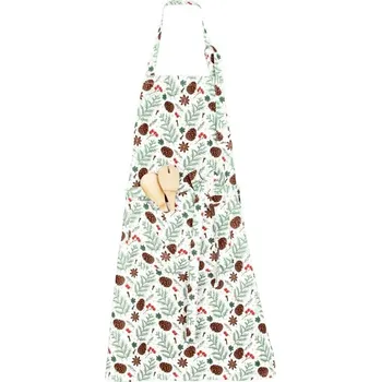 Kuchyňská zástěra Kuchyňská vánoční zástěra Šišky BY101 70x90 cm