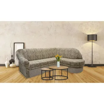 Sedací souprava FALCO Rozkládací rohová sedačka Bospor béžová kola pravá