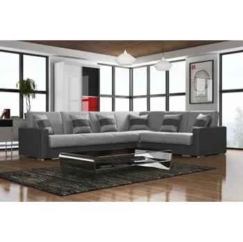 Sedací souprava Univerzální rohová sedací souprava Nero cover Hlavní látka: London 5, Doplňková látka: ECO Soft 5 černá