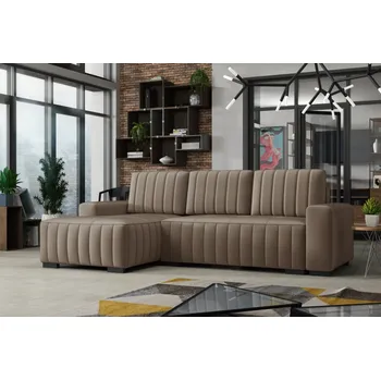 Sedací souprava FALCO Rohová sedací souprava Hugo levá světle béžová