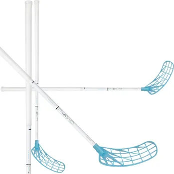 Florbal Unihoc UNILITE PRO 27 white/blue CLASSIC Florbalová hůl bílá / stříbrná, Pravá (pravá ruka dole), 96cm (=106cm)
