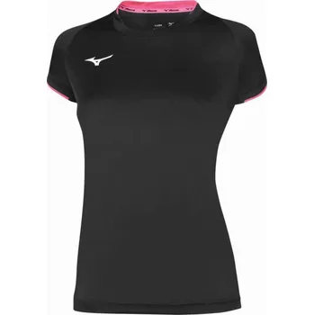 Pánské tričko Mizuno Core Short Sleeve Tee W Tričko XXL, černá / neonově růžová