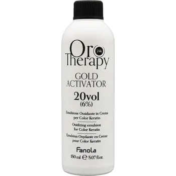 Barva na vlasy Fanola OroTherapy Gold Activator krémový vyvíječ 150 ml, 20 Vol. 6%