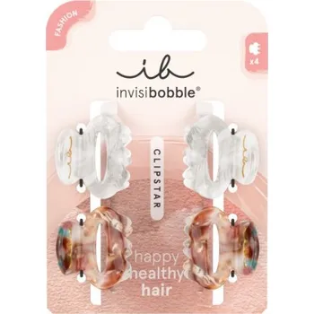 Módní doplněk Invisibobble Clipstar Petit Bijoux elegantní skřipečky pro malé pramínky vlasů 4 ks, Petit Bijoux