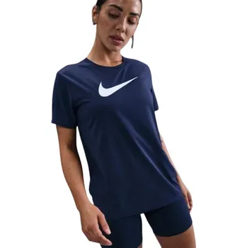 Pánské tričko Dámské tréninkové triko s krátkým rukávem NIKE-W NK DF TEE RLGND HBR MIDNIGHT NAVY/WHITE Modrá XS