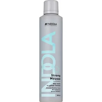 Stylingový přípravek Indola Strong Mousse Vegan pěna na vlasy se silnou fixací 200 ml