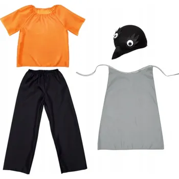 Karnevalový kostým KOSTÝM GIL PTÁČEK OBLEČEK SADA PLES JARO PODZIM ČEPICE 98-110 4 díly