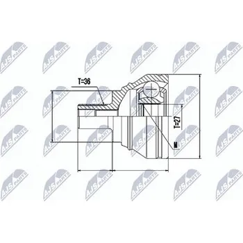 Poloosa kola Sada kloubů pro hnací hřídel NTY NPZ-VW-019