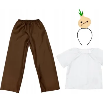 Karnevalový kostým KOSTÝM CIBULE ČELENKA ZELENINA CIBULKA 98-110