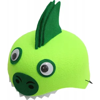 Čepice ČEPICE DRAK S POHYBLIVÝMA OČIMA ZELENÁ