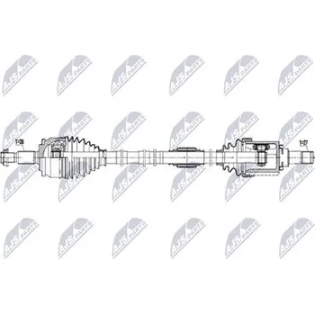 Poloosa kola Hnací hřídel - poloosa NTY NPW-MS-108
