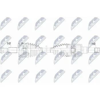 Poloosa kola Hnací hřídel - poloosa NTY NPW-FR-212