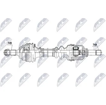 Poloosa kola Hnací hřídel - poloosa NTY NPW-PE-128