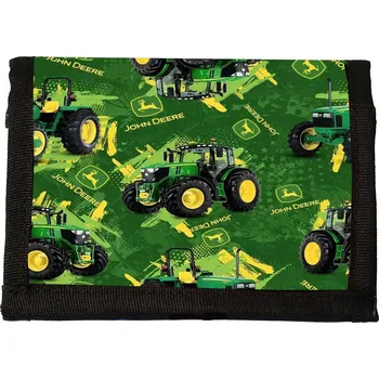 Peněženka Peněženka s traktory Johndeer, látková, na suchý zip