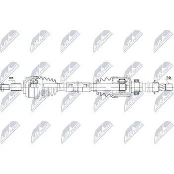 Poloosa kola Hnací hřídel - poloosa NTY NPW-RE-259