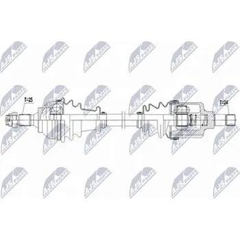 Hnací hřídel - poloosa NTY NPW-CT-153
