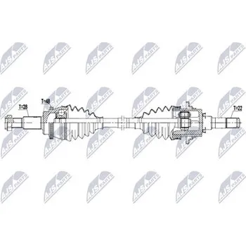 Hnací hřídel - poloosa NTY NPW-MZ-126
