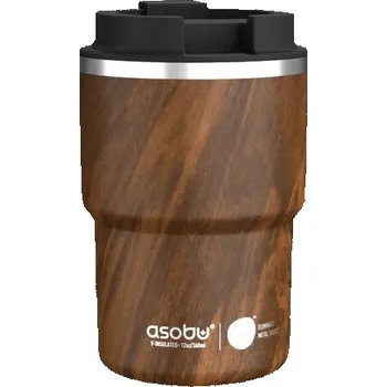 Termohrnek Asobu MINI PICK-UP cestovní termohrnek WOOD 350ml